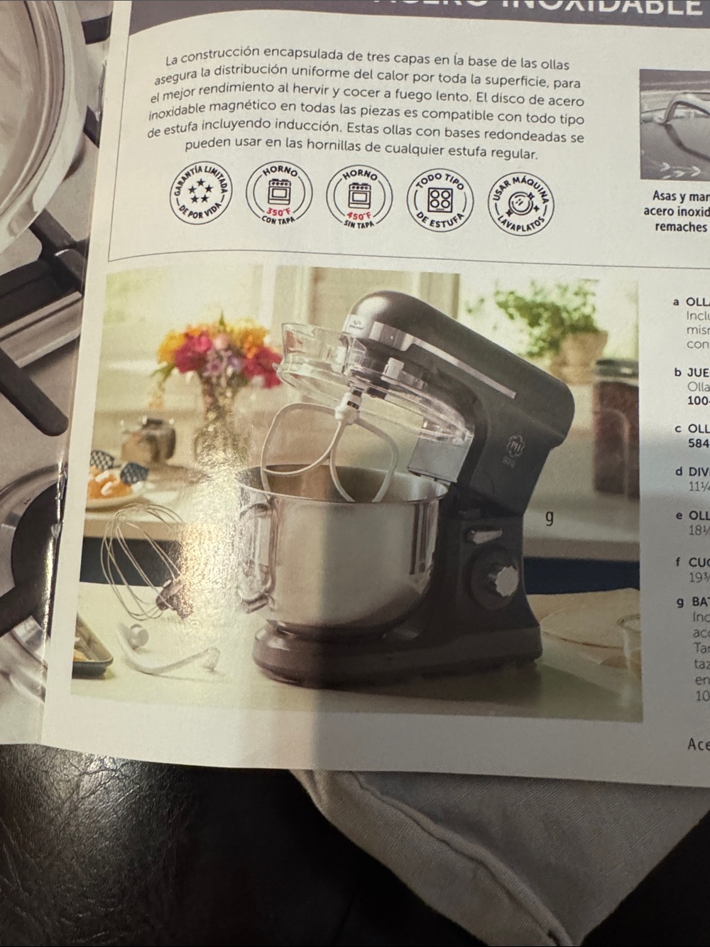 Princess House Dark Gray Stand Mixer with Stainless Bowl